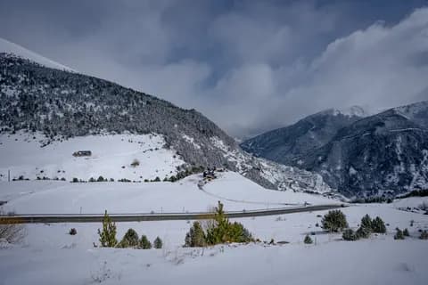 Paisatge nevós a Canillo